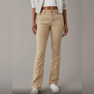 American Eagle Khaki Kick Boot pants.  Size 14 short, brand new with tags.